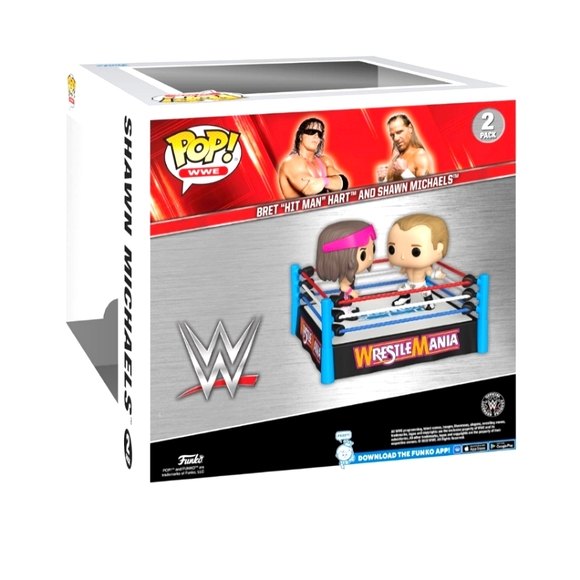 Funko Pop! Moments: WWE - Bret Hit Man Hart and Shawn Michaels Very RARE - Picture 2 of 2